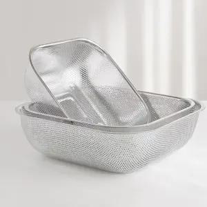 트레이 스텐트레이 세척볼 올스텐 3size 펀칭볼 사각 스텐소쿠리