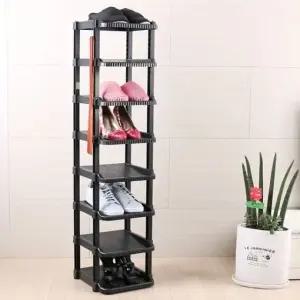 좁은현관신발정리대 간이신발장 아파트 좁은현관 틈새 신발수납대 8켤레 (WFKA294)
