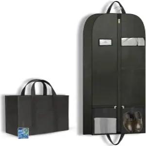 옷장 정리용 정장 의류 보관가방 대형 지퍼 가방 통기성 여행 옷걸이용 이동 계절 보호용