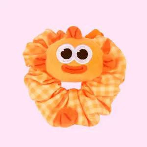 핑크퐁 아기상어 헤어밴드 (체크오렌지)머리끈 캐릭터 머리 귀여운 조카선물 아이