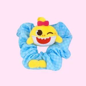 핑크퐁 아기상어 헤어밴드 (체크블루)머리끈 캐릭터 머리 귀여운 조카선물 아이