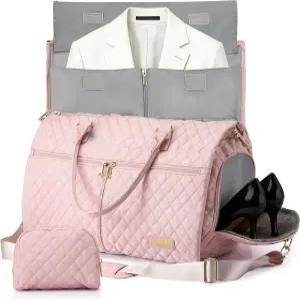 여행용 스토버 여성 컨버터블 의류 더플백 - 2-in-1 캐리온 위켄더/오버나이트 토트 주름 없는 원피스