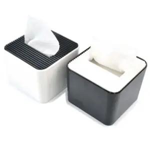 멜라민 냅킨함 케이스 티슈함 검정뚜껑+미색하부 (WFK9PZB)