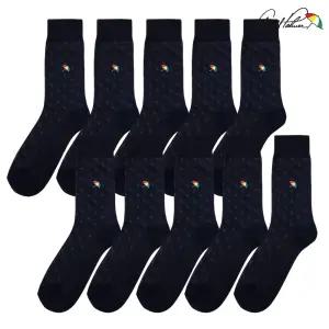 아놀드파마 남자정장양말 구두 양복 발목긴 신사용 장목 양말 10족 세트 국산