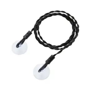 휴대용 빨래줄 캠핑용 흡착식 검정 와이어 여행 빨래 정리줄 (WFKA86U)