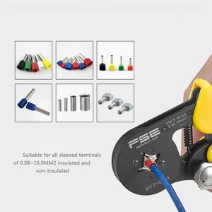 VSC9-16-4A 0.08-16mm ^ 2 23-5AWG 조정 가능한 정밀 크림프 펜치 튜브 부트 레이스 터미널 압착 핸드 툴