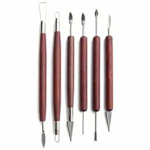 고품질 6p도예도구 찰흙스컬피세트 찰흙 6p 클레이 도예스크래퍼 6종 (WFK9YUJ)