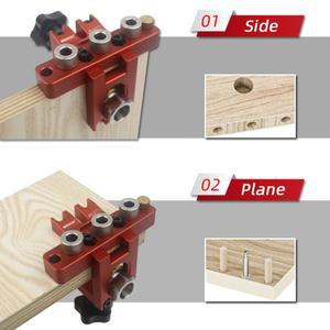 목공 3 in 1 Doweling Jig Kit 서랍 수납장 가구 드릴 가이드 로케이터 포켓 홀 지그 이동식 펀처 도구