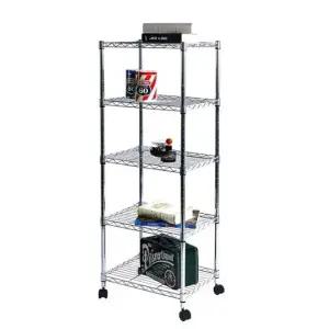 메탈 조립 선반 수납장 공간 절약형 다용도 앵글랙 W450 D350 H1200 (WFKA8DJ)