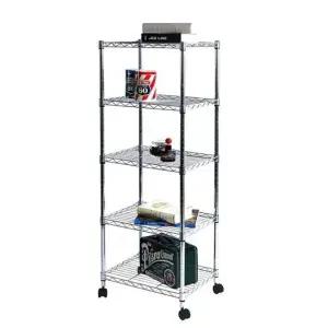 메탈 조립 선반 수납장 공간 절약형 다용도 앵글랙 W450 D350 H1200 (WFKA8DJ)