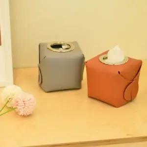 가죽 화장지 두루마리 휴지 케이스 박스 (WFKADM6)
