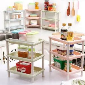 주방 코너 선반 공간활용 다단 싱크대 주방 정리 선반 수납 욕실정리선반 욕실수납선반 플라스틱 조립식