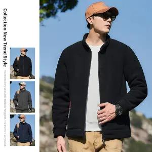 원더우면 남자 야상사파리 추동 아웃도어 하이넥 폴라폴리스 루즈핏 캐주얼 기모 도톰 플리스 OPH4