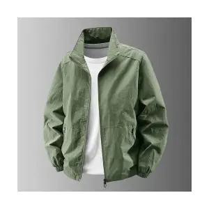 키체샵 남성 야상사파리 솔리드 차이나 재킷 내구성 빅사이즈 야상 캐주얼 코트 봄 가을 HO3