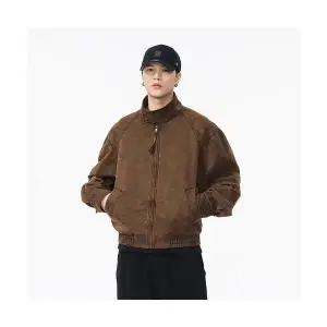 키체샵 남성 야상사파리 빈티지 가죽 재킷 쇼트 하드보이 카모플라쥬 얼룩얼룩 아웃도어 봄가을 트렌드 코