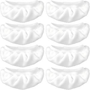 8팩 스팀 걸레 매트 휴대용 클리너, 슈팅, 바그너, 맥컬록, 듀프레이, 컴포데이 범용 세척 가능한 클리너 액세서리(흰색)와 호환됩니다