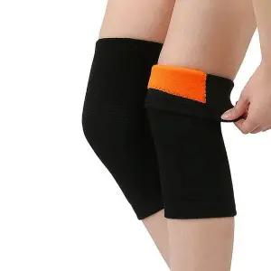스포츠 아웃도어 겨울 기모 무릎 보온 보호대 2P