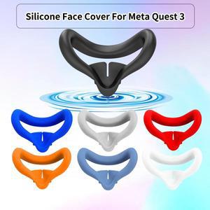 있는 소프트 워셔블 땀 방지 교체 가능한 아이 마스크 실리콘 페이스 커버 패드 메타 퀘스트 3 VR 액세서리