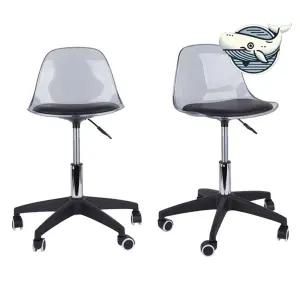 블랙 유압식 회전 의자 멀티 기능 경량