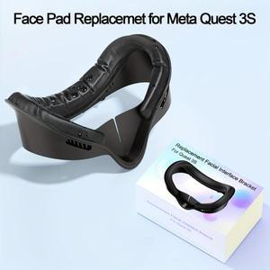 Oculus Quest 3S용 페이스 및 마스크 패드 땀 방지 PU 폼 향상된 게임용 Meta VR 액세서리