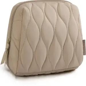 백스마트 메이크업 가방 여행용 화장품 여성용 퍼피 패딩 정리함 케이스 와이드 오픈 파우치 지갑 여행