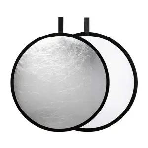 [셀러에이드]사진 원형반사판 지름 56cm RSW56 실버 화이트 양면