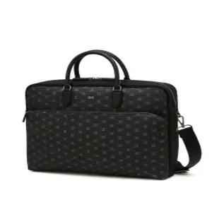 닥스 액세서리 26SS 블랙 DD로고 가죽 서류가방 DBBA6E581BK