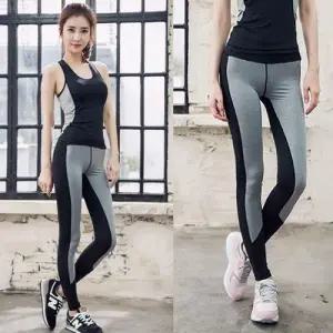 여자 요가복 레깅스 배색긴바지 필라테스 스포츠 레저 W9A4C9B