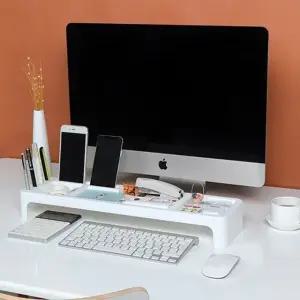 서랍정리함 책상 모니터 정리대(화이트) (WFK9ZLT)