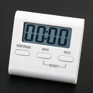 홈트스톱워치 화이트 알람시계 뽀모도로 다기능스톱워치 키친 (WFKAR30)