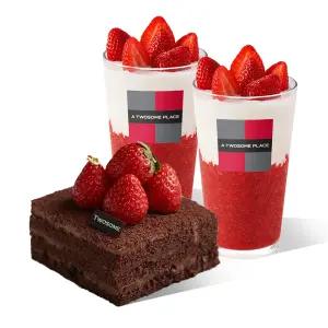 [투썸] 떠먹는 스초생 + 딸기 듬뿍 라떼 R 2잔