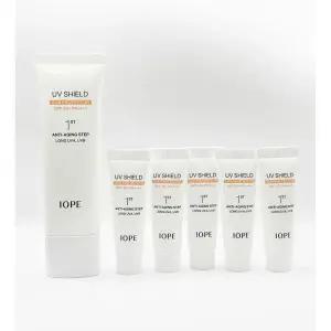 아이오페 UV 쉴드 선 프로텍터 선크림 50ml 2개 10ml 5개 세트