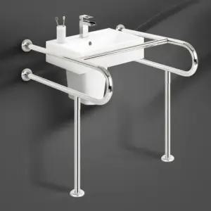 장애인 세면기 손잡이 바 화장실 안전 (WFKAVGU)