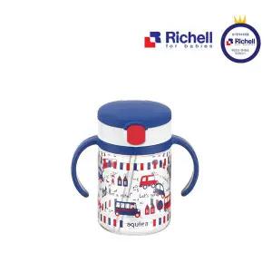 [리첼]릿첼 AQ 빨대컵 200ml 네이비블루