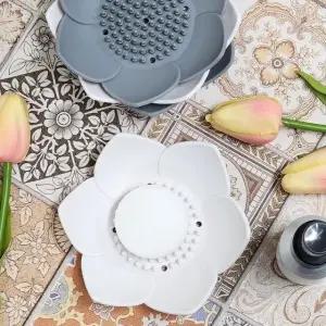 받침 실리콘 꽃 비누 (WFKB42Z)