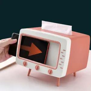 휴지케이스 거치대 휴대폰 인테리어 스탠드 레트로