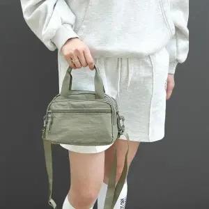 CCB3F4A여성 나일론 지퍼 토트백 스트랩 크로스백 스트리트 패션