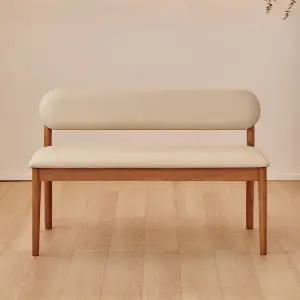 [신세계라이브쇼핑]동서가구 로라 PU 원목 식탁 2인 벤치 DF927642