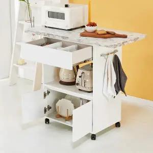 가이온 아슬리 이동식 주방수납장 오픈형 홈바 900