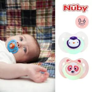 동물친구 야광 노리개젖꼭지(펭귄팬더)(0~6개월)