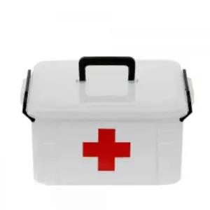 [셀러에이드]보관함 구급상자 2단 약상자 건강 관리함 33cm
