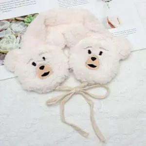 3칼라 뽀글이 곰돌이 귀마개 겨울필수템 뿌띠귀마개