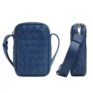 보테가베네타 729296 VCPQ3 4102 인트레치아토 폰파우치 크로스백 네이비 BOTTEGA VENETA 100%정품