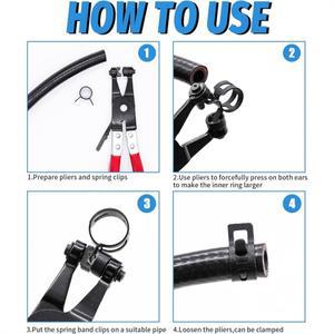 AB41-스프링 밴드 호스 클램프 분류 키트 연료 라인 회전 플라이어