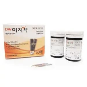 DW 이지첵 혈당 시험지 혈당체크 측정 스트립 50매