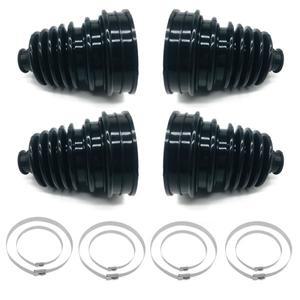 범용 자동차 실리콘 정속 CV 조인트 부트 5인치125-130mm 높이 8PCS 스테인레스 스틸 클램프가  4개