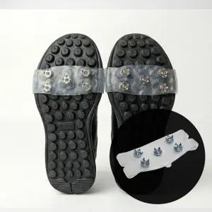 신형 밴드형 아이젠 미끄럼방지 덧신 운동화 부츠 장화 호환 간편 착용 5핀 스파이크 겨울 등산 낚시