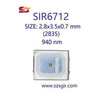 20개 940nm 2835 SMD 적외선 LED SIR6712 IR 발광 다이오드