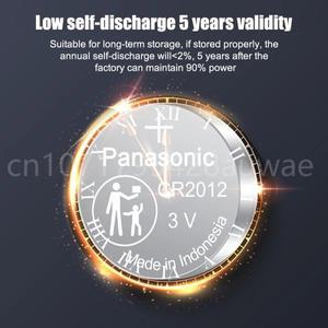 파나소닉 CR2012 단추 배터리 마더보드 3D 안경 혈당 계량기 무게추 체중계 리모컨