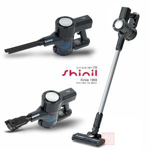 신일 무선 핸디형 소형 진공청소기 2중필터 미니 핸디 청소기 대용량배터리 LED 조명